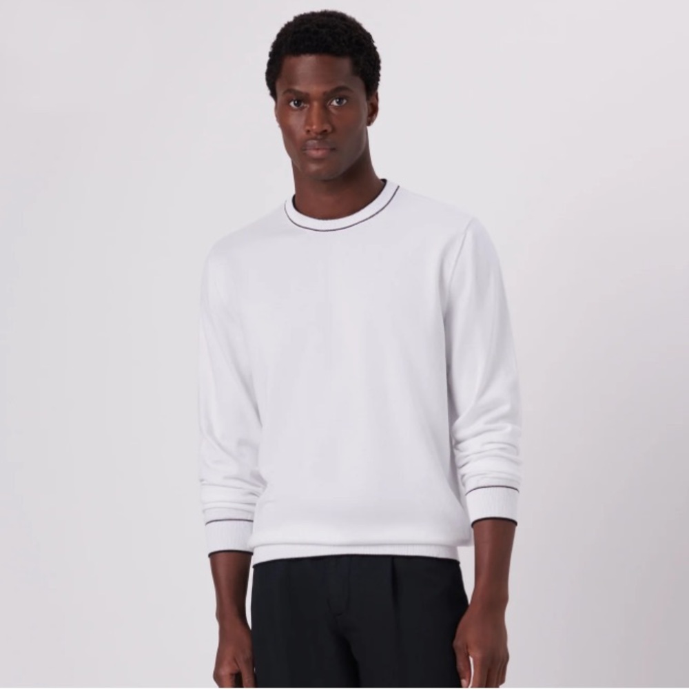 Bugatchi Solid Crew Neck Sweater - image 1